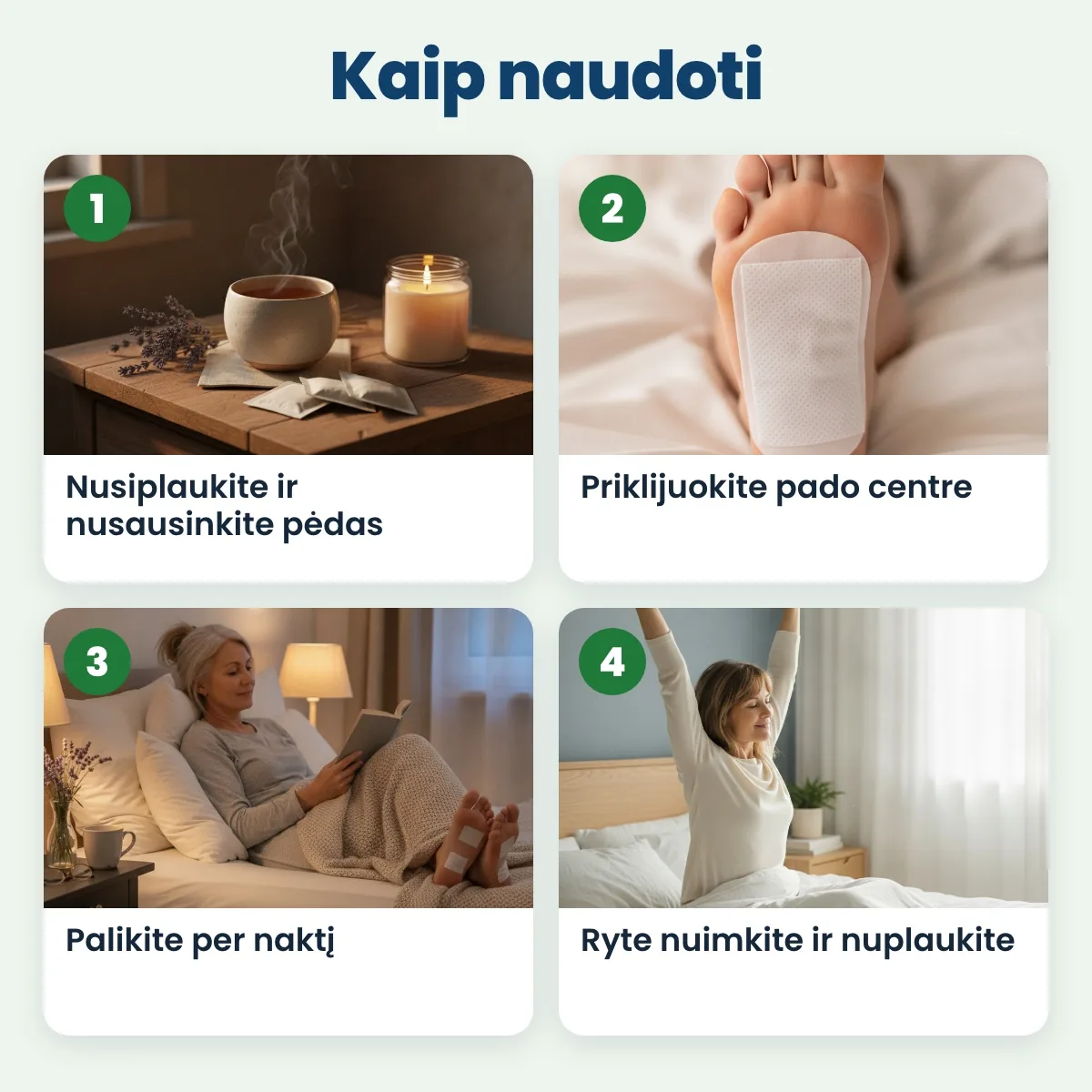 Kaip naudoti detox pleistrus
