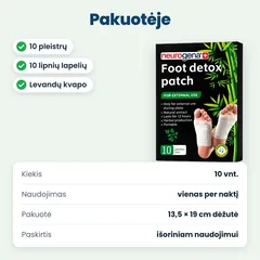 Neurogena detoksiniai pėdų pleistrai – nuotrauka 7