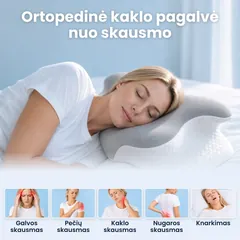 Neurogena ergonominė pagalvė – nuotrauka 9