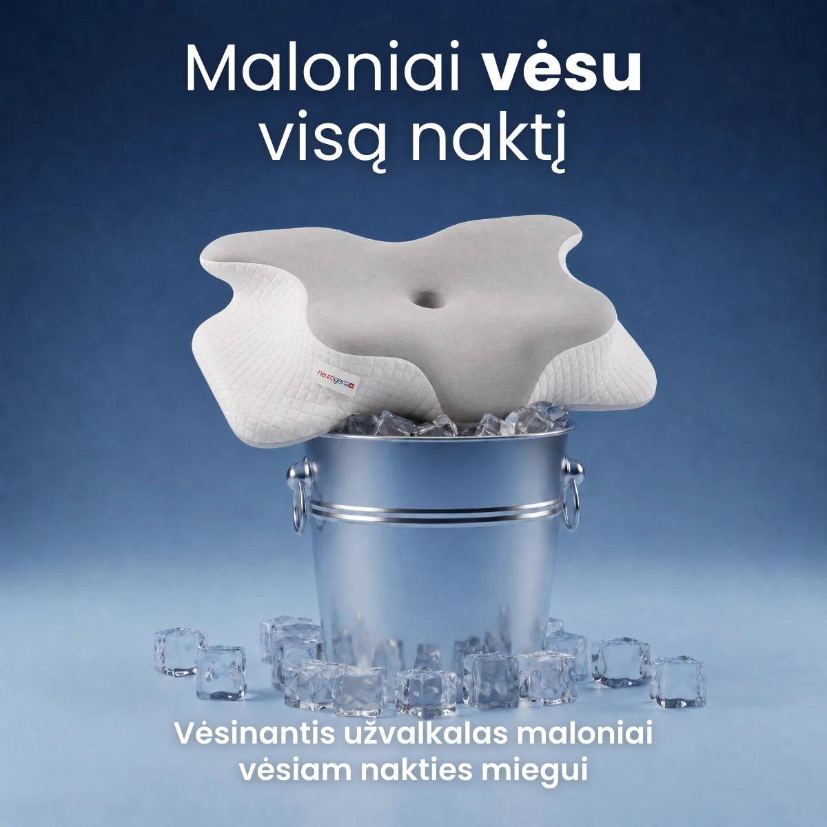 Ergonominė pagalvė – vėsu visą naktį
