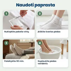 Neurogena šveičiamoji pėdų kaukė – nuotrauka 4
