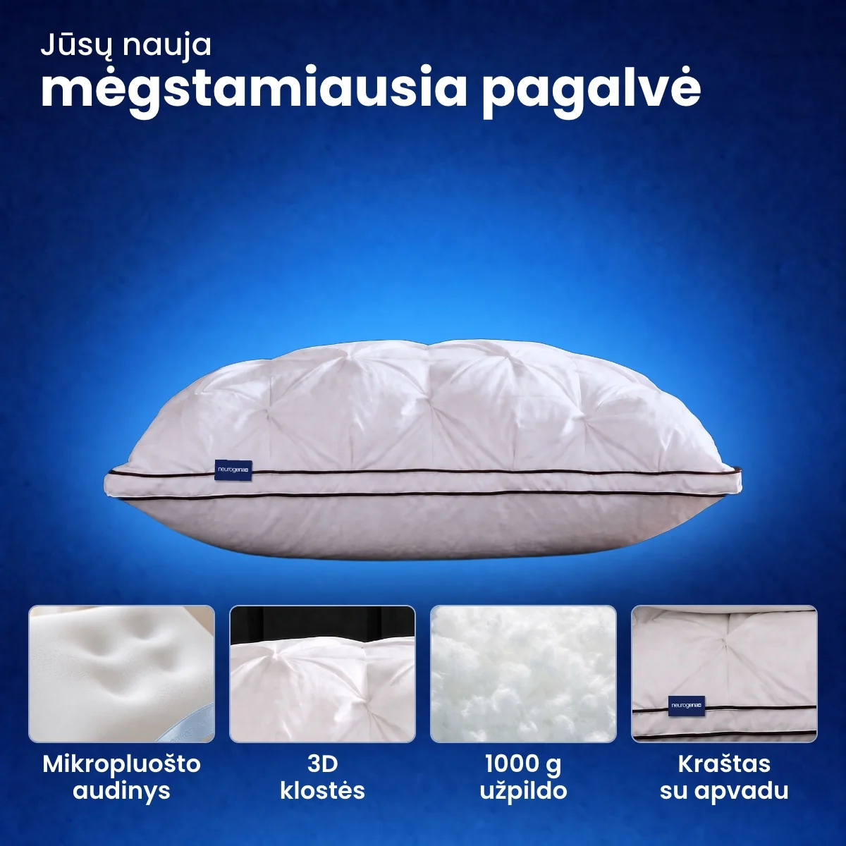 Premium pagalvės medžiagos